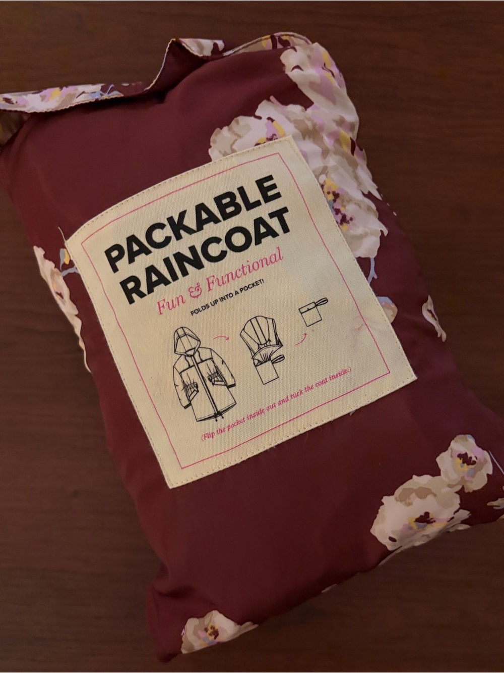 Vera Bradley packable raincoat - Picture 4 of 4
